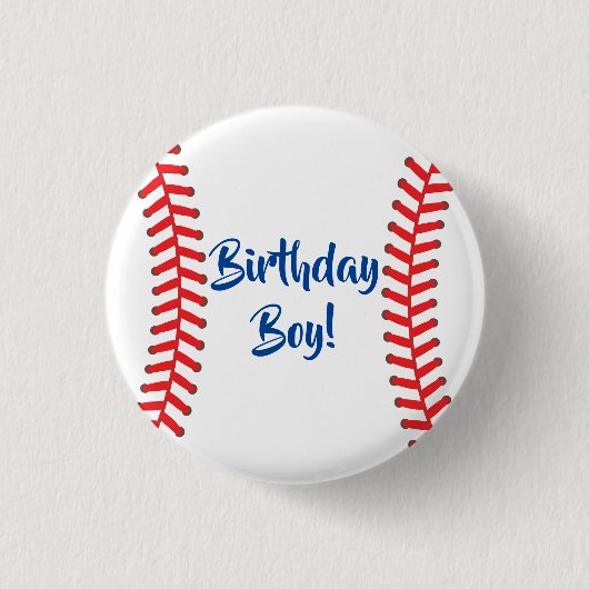 Sportpartij voor honkbal ronde button 3,2 cm (Voorkant)