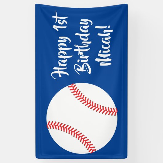 Sportpartij voor honkbal spandoek (Verticaal)