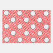 Sportpartij voor volleybalpatronen bevestigen inpakpapier vel (Voorkant 2)