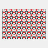 Sportpartij voor volleybalpatronen bevestigen inpakpapier vel (Voorkant)