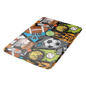 Sportpatroon met ballen badmat (Gekanteld)