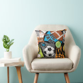 Sportpatroon met ballen kussen (Stoel)