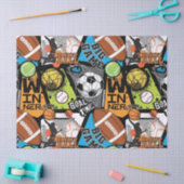 Sportpatroon met ballen tissuepapier (Craft)
