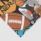 Sportpatroon met ballen tissuepapier (Detail)