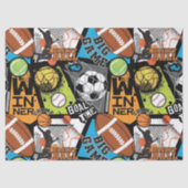 Sportpatroon met ballen tissuepapier (Voorkant)