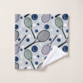 Sportpatroon voor tennisfans. bad handdoek (Wasdoekje)