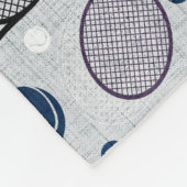 Sportpatroon voor tennisfans. fleece deken (Hoek)
