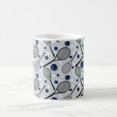 Sportpatroon voor tennisfans. koffiemok (Center)