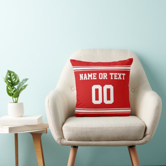 Sportpiloot met UW KLEUREN, NAAM en NUMMER Kussen (Stoel)