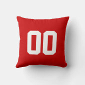 Sportpiloot met UW KLEUREN, NAAM en NUMMER Kussen (Achterkant)