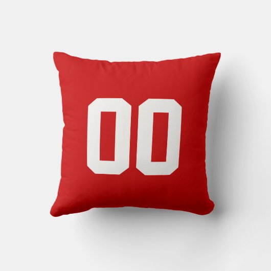 Sportpiloot met UW KLEUREN, NAAM en NUMMER Kussen (Achterkant)