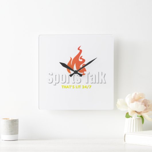 Sportpraatje dat is een verlichte klok (Huis)