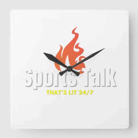 Sportpraatje dat is een verlichte klok (Voorkant)