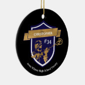 Sportprijs voor Lacrosse Player Team Keramisch Ornament (Rechts)