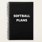 Sportprogramma voor Softball Planner Thema Softbal (Voorkant)