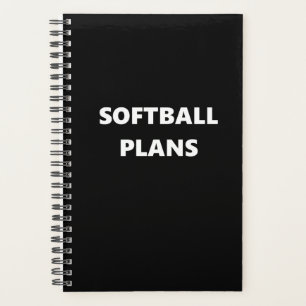 Sportprogramma voor Softball Planner Thema Softbal