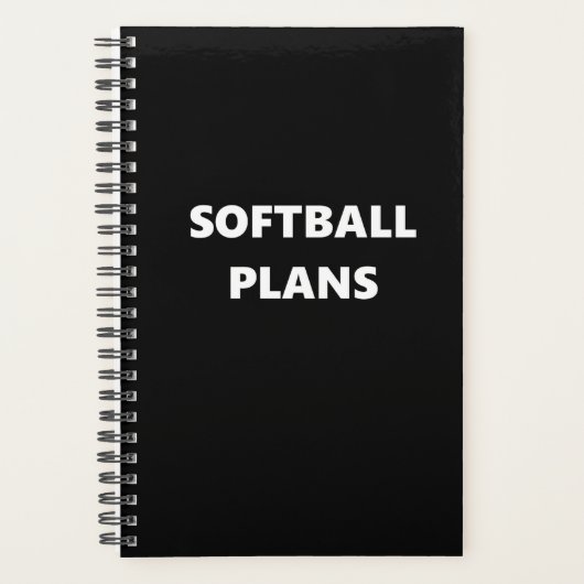 Sportprogramma voor Softball Planner Thema Softbal (Voorkant)