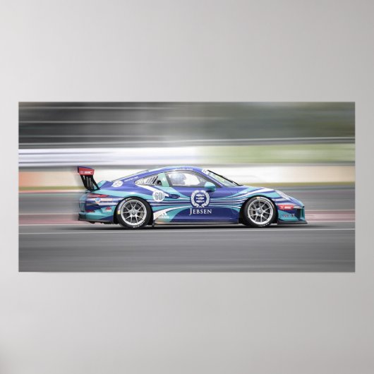 Sportraceauto Poster (Voorkant)
