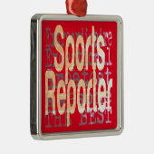 Sportreporter Extraordinaire Metalen Ornament (Rechts)