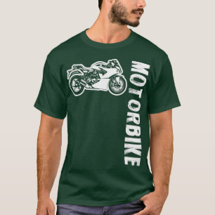 Sportretterende motortank op 2 t-shirt