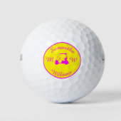 Sportroze Golf Buggy Cart Silhouette Golf Balls Golfballen (Voorkant)