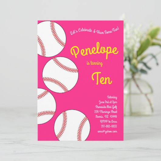 Sportroze meisjes kaart (Staand voorkant)