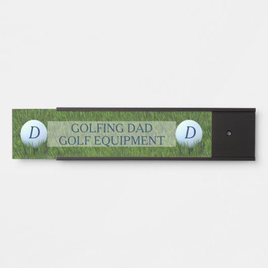 Sportruimte Golfmateriaal Locker Golfer Pa Deurbordje (Voorkant)