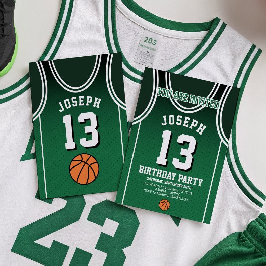 Sports 13 Birthday Party Invitation Kaart