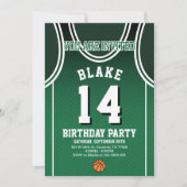 Sports 14 Birthday Party Invitation Kaart (Voorkant)