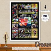Sports 20 Photo Collage Poster