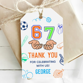 Sports 6 7 Meme Trend Six Seven Birthday Party Cadeaulabel