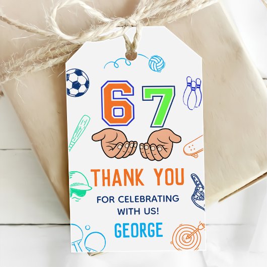Sports 6 7 Meme Trend Six Seven Birthday Party Cadeaulabel
