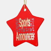 Sports Announcer Extraordinaire Keramisch Ornament (Links)