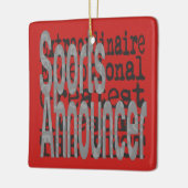 Sports Announcer Extraordinaire Keramisch Ornament (Links)