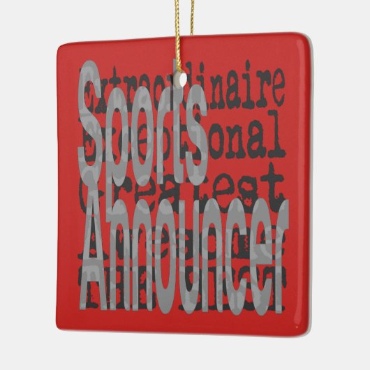 Sports Announcer Extraordinaire Keramisch Ornament (Links)