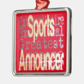Sports Announcer Extraordinaire Metalen Ornament (Links)