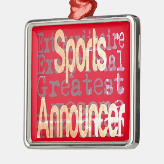 Sports Announcer Extraordinaire Metalen Ornament (Links)