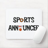 Sports Announcer Mousepad Muismat (Met muis)
