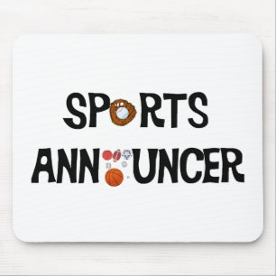 Sports Announcer Mousepad Muismat