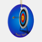 SPORTS Archery Triple Bullseye Keramisch Ornament (Rechts)