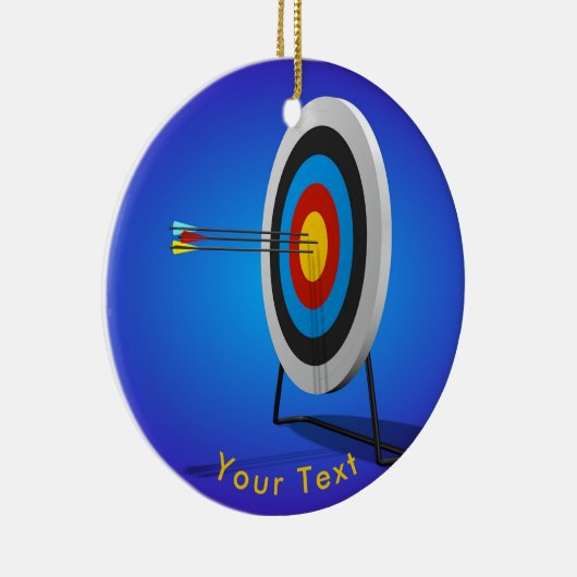 SPORTS Archery Triple Bullseye Keramisch Ornament (Rechts)