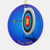 SPORTS Archery Triple Bullseye Keramisch Ornament (Links)