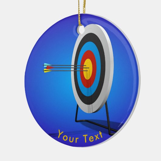 SPORTS Archery Triple Bullseye Keramisch Ornament (Links)