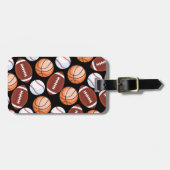 SPORTS Athlete Baseball Football Basketball Design Bagagelabel (Voorkant horizontaal)