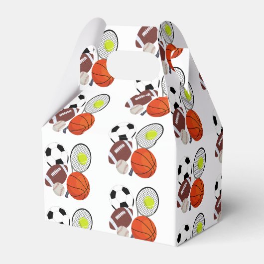 Sports Athletic Balls Bedankdoosjes (Achterkant)