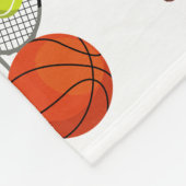 Sports Athletic Balls Fleece Deken (Hoek)