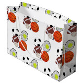 Sports Athletic Balls Groot Cadeauzakje (Achterkant Gekanteld)
