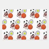 Sports Athletic Balls Inpakpapier Vel (Voorkant 3)