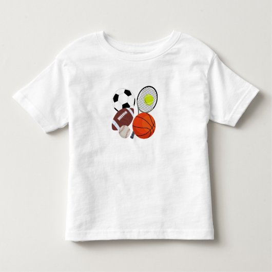 Sports Athletic Balls Kinder Shirts (Voorkant)