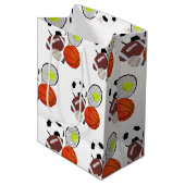 Sports Athletic Balls Medium Cadeauzakje (Voorkant Gekanteld)
